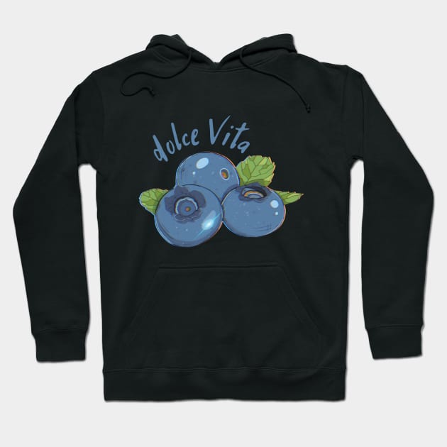 sweet blueberry Hoodie by Povilesa